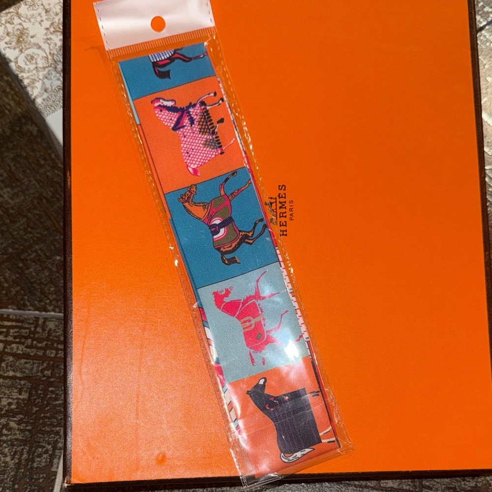 Colorful Horse Twilly Scarf